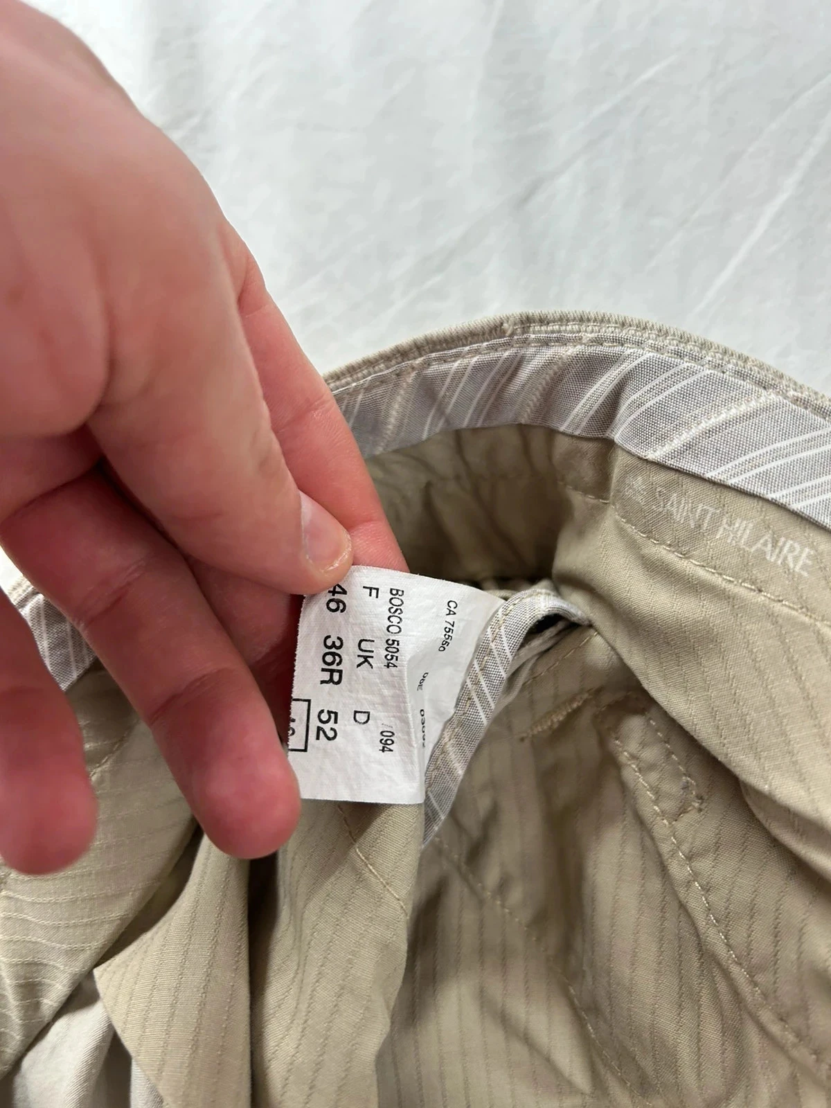 Vintage beige grey chino SAINT HILAIRE – photo 12
